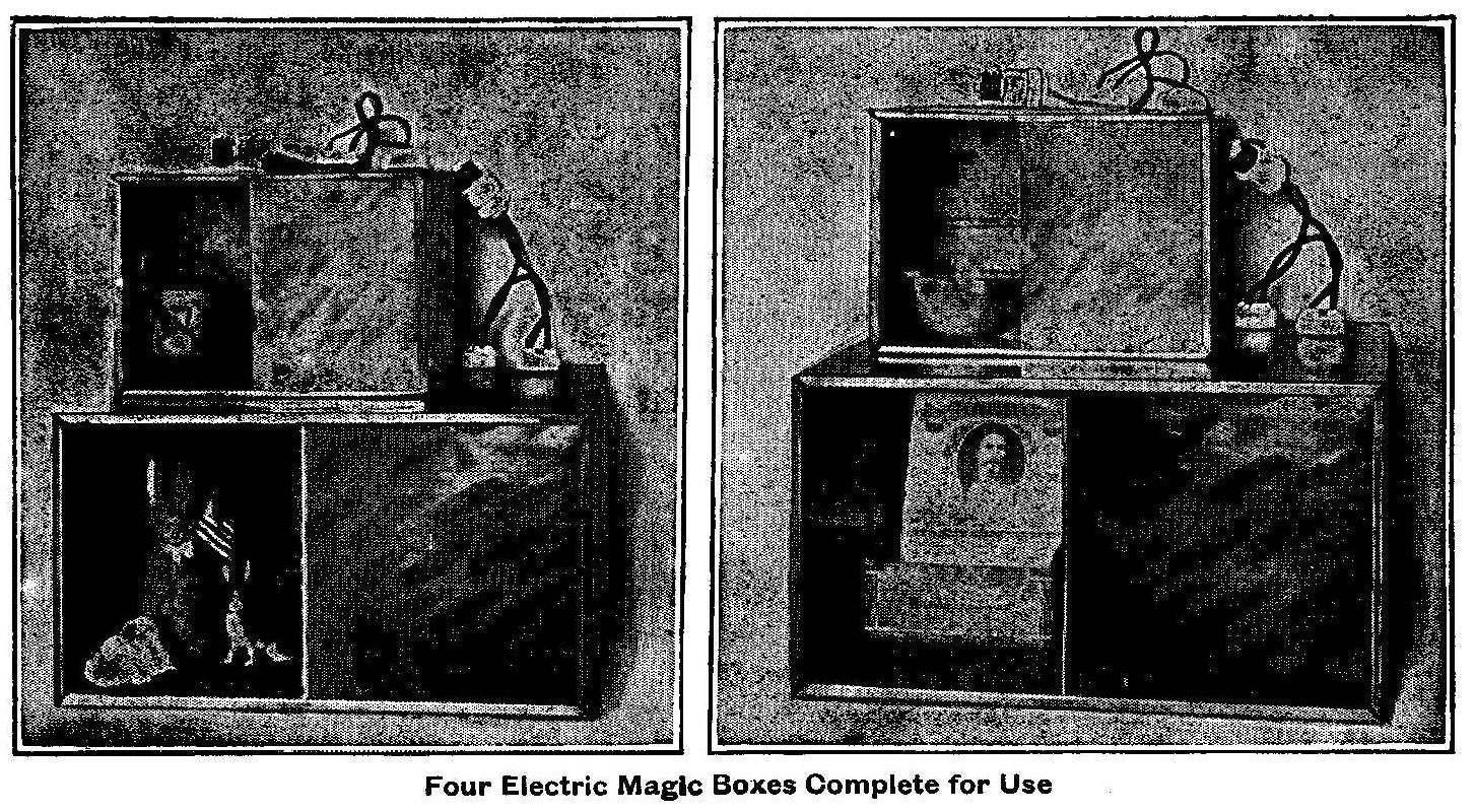 Four Electric Magic Boxes Complete for Use