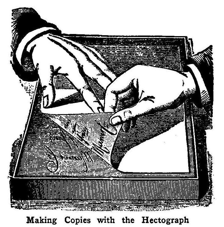Making Copies with the Hectograph