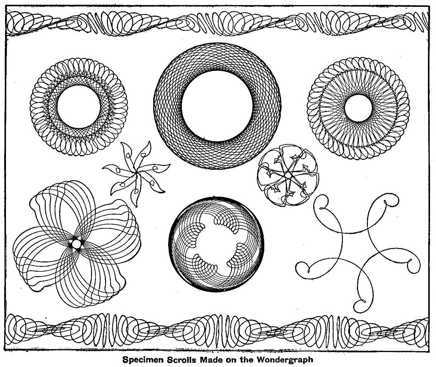 Specimen Scrolls Made on the Wondergraph