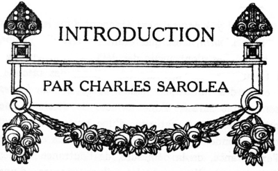 INTRODUCTION
PAR CHARLES SAROLEA
