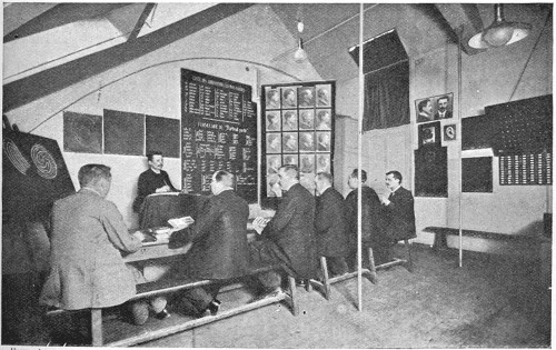 DETECTIVES RECEIVING A LESSON ON EARS.

From a Photo.