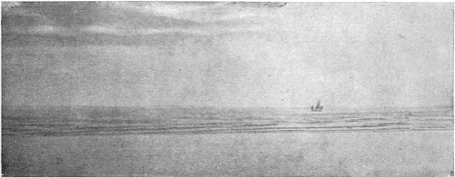 PHOTOGRAPH TAKEN BY THE MATE OF THE "MIOSEN" IN LATITUDE 30,
LONGITUDE 82, SHOWING THE DIFFERENT ASPECT OF THE GREAT RIVER AND THE
OCEAN.