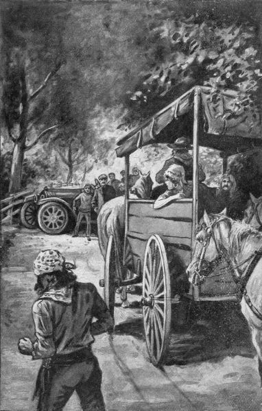 Then he swung the &ldquo;Red Scout&rdquo; squarely across the road.